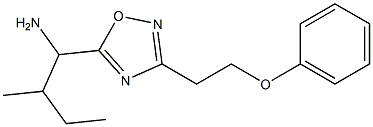 2-methyl-1-[3-(2-phenoxyethyl)-1,2,4-oxadiazol-5-yl]butan-1-amine Struktur