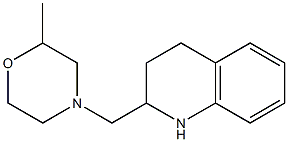 2-methyl-4-(1,2,3,4-tetrahydroquinolin-2-ylmethyl)morpholine Struktur