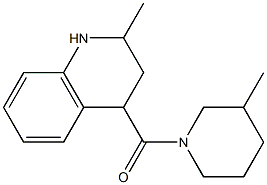 2-methyl-4-[(3-methylpiperidin-1-yl)carbonyl]-1,2,3,4-tetrahydroquinoline Struktur