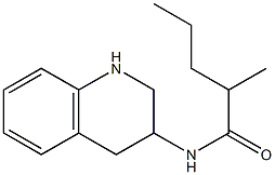 2-methyl-N-(1,2,3,4-tetrahydroquinolin-3-yl)pentanamide Struktur