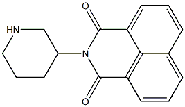 2-piperidin-3-yl-1H-benzo[de]isoquinoline-1,3(2H)-dione Struktur