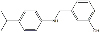 3-({[4-(propan-2-yl)phenyl]amino}methyl)phenol Struktur