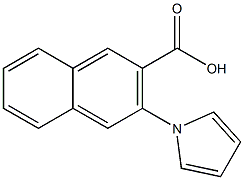 3-(1H-pyrrol-1-yl)naphthalene-2-carboxylic acid Struktur