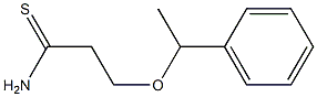 3-(1-phenylethoxy)propanethioamide Struktur