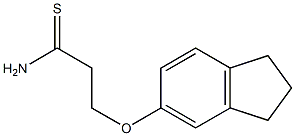 3-(2,3-dihydro-1H-inden-5-yloxy)propanethioamide Struktur