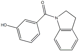 3-(2,3-dihydro-1H-indol-1-ylcarbonyl)phenol Struktur