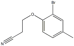 3-(2-bromo-4-methylphenoxy)propanenitrile Struktur