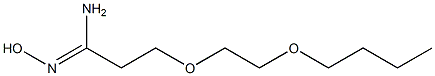 3-(2-butoxyethoxy)-N'-hydroxypropanimidamide Struktur