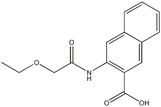 3-(2-ethoxyacetamido)naphthalene-2-carboxylic acid Struktur