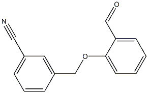 3-(2-formylphenoxymethyl)benzonitrile Struktur