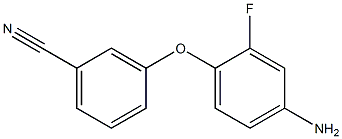 3-(4-amino-2-fluorophenoxy)benzonitrile Struktur