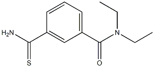 3-(aminocarbonothioyl)-N,N-diethylbenzamide Struktur