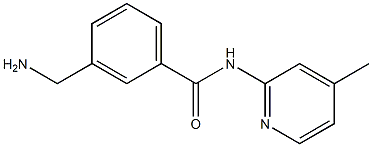 3-(aminomethyl)-N-(4-methylpyridin-2-yl)benzamide Struktur