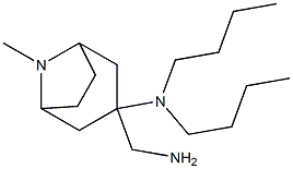 3-(aminomethyl)-N,N-dibutyl-8-methyl-8-azabicyclo[3.2.1]octan-3-amine Struktur