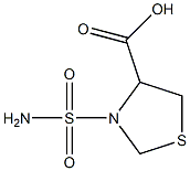 3-(aminosulfonyl)-1,3-thiazolidine-4-carboxylic acid Struktur