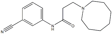 3-(azocan-1-yl)-N-(3-cyanophenyl)propanamide Struktur