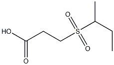 3-(butane-2-sulfonyl)propanoic acid Struktur