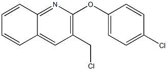 3-(chloromethyl)-2-(4-chlorophenoxy)quinoline Struktur