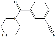 3-(piperazin-1-ylcarbonyl)benzonitrile Struktur