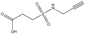 3-(prop-2-yn-1-ylsulfamoyl)propanoic acid Struktur