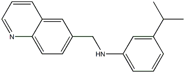 3-(propan-2-yl)-N-(quinolin-6-ylmethyl)aniline Struktur