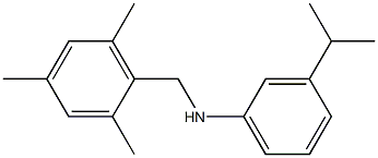 3-(propan-2-yl)-N-[(2,4,6-trimethylphenyl)methyl]aniline Struktur