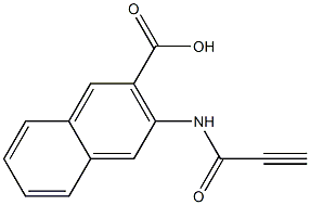 3-(propioloylamino)-2-naphthoic acid Struktur