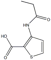 3-(propionylamino)thiophene-2-carboxylic acid Struktur