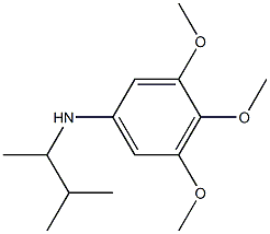 3,4,5-trimethoxy-N-(3-methylbutan-2-yl)aniline Struktur