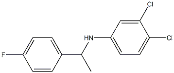 3,4-dichloro-N-[1-(4-fluorophenyl)ethyl]aniline Struktur