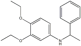 3,4-diethoxy-N-(1-phenylethyl)aniline Struktur