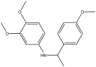 3,4-dimethoxy-N-[1-(4-methoxyphenyl)ethyl]aniline Struktur