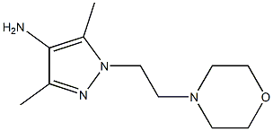 3,5-dimethyl-1-[2-(morpholin-4-yl)ethyl]-1H-pyrazol-4-amine Struktur