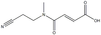 3-[(2-cyanoethyl)(methyl)carbamoyl]prop-2-enoic acid Struktur