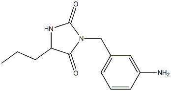 3-[(3-aminophenyl)methyl]-5-propylimidazolidine-2,4-dione Struktur