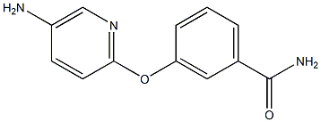 3-[(5-aminopyridin-2-yl)oxy]benzamide Struktur