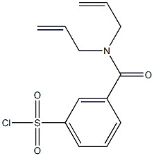 3-[(diallylamino)carbonyl]benzenesulfonyl chloride Struktur