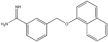 3-[(naphthalen-1-yloxy)methyl]benzene-1-carboximidamide Struktur