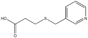 3-[(pyridin-3-ylmethyl)thio]propanoic acid Struktur