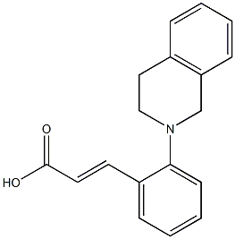 3-[2-(1,2,3,4-tetrahydroisoquinolin-2-yl)phenyl]prop-2-enoic acid Struktur