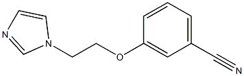 3-[2-(1H-imidazol-1-yl)ethoxy]benzonitrile Struktur