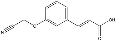 3-[3-(cyanomethoxy)phenyl]prop-2-enoic acid Struktur