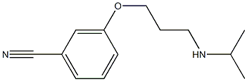 3-[3-(propan-2-ylamino)propoxy]benzonitrile Struktur