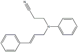 3-[phenyl(3-phenylprop-2-en-1-yl)amino]propanenitrile Struktur