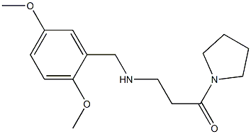 3-{[(2,5-dimethoxyphenyl)methyl]amino}-1-(pyrrolidin-1-yl)propan-1-one Struktur