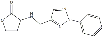 3-{[(2-phenyl-2H-1,2,3-triazol-4-yl)methyl]amino}oxolan-2-one Struktur