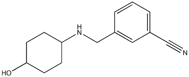 3-{[(4-hydroxycyclohexyl)amino]methyl}benzonitrile Struktur