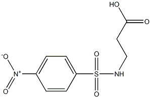 3-{[(4-nitrophenyl)sulfonyl]amino}propanoic acid Struktur