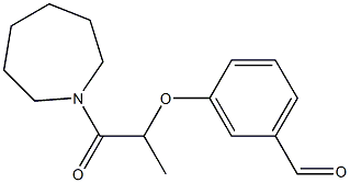 3-{[1-(azepan-1-yl)-1-oxopropan-2-yl]oxy}benzaldehyde Struktur