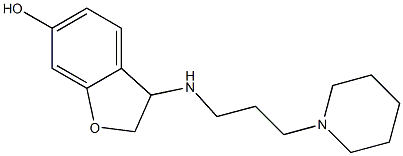 3-{[3-(piperidin-1-yl)propyl]amino}-2,3-dihydro-1-benzofuran-6-ol Struktur